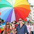 Duhová vlna Queer parade Brno