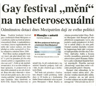 Gay festival 'mění' na neheterosexuální